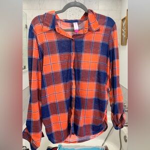 No Boundaries Vibrant Plaid Shirt